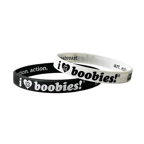 i love boobs bracelet|i love boobies! Mini Black White Bracelet Pack